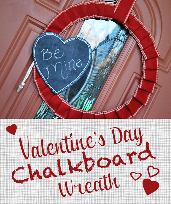 Valentine's Day Chalkboard Wreath