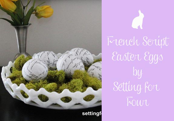 French Script Easter Egg Tutorial by Setting for Four