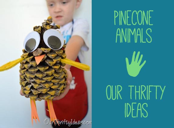 pinecone Animals by Our Thrifty Ideas