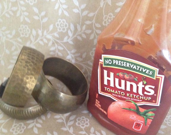How to clean brass with ketchup! 