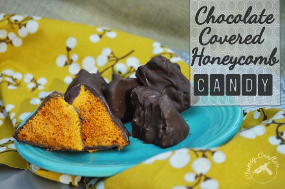 Chocolate Covered Honeycomb Candy - Super easy candy recipe that looks like it's a ton of work! great holiday gift. 