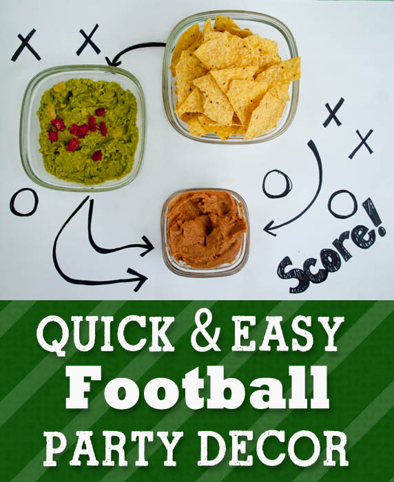 Quick and Easy Football Party Decor