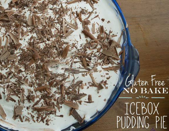 Gluten Free Icebox Pudding Pie