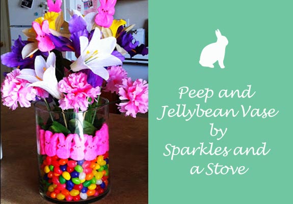 Peep and Jelly Bean Vase by Sparkles and a Stove