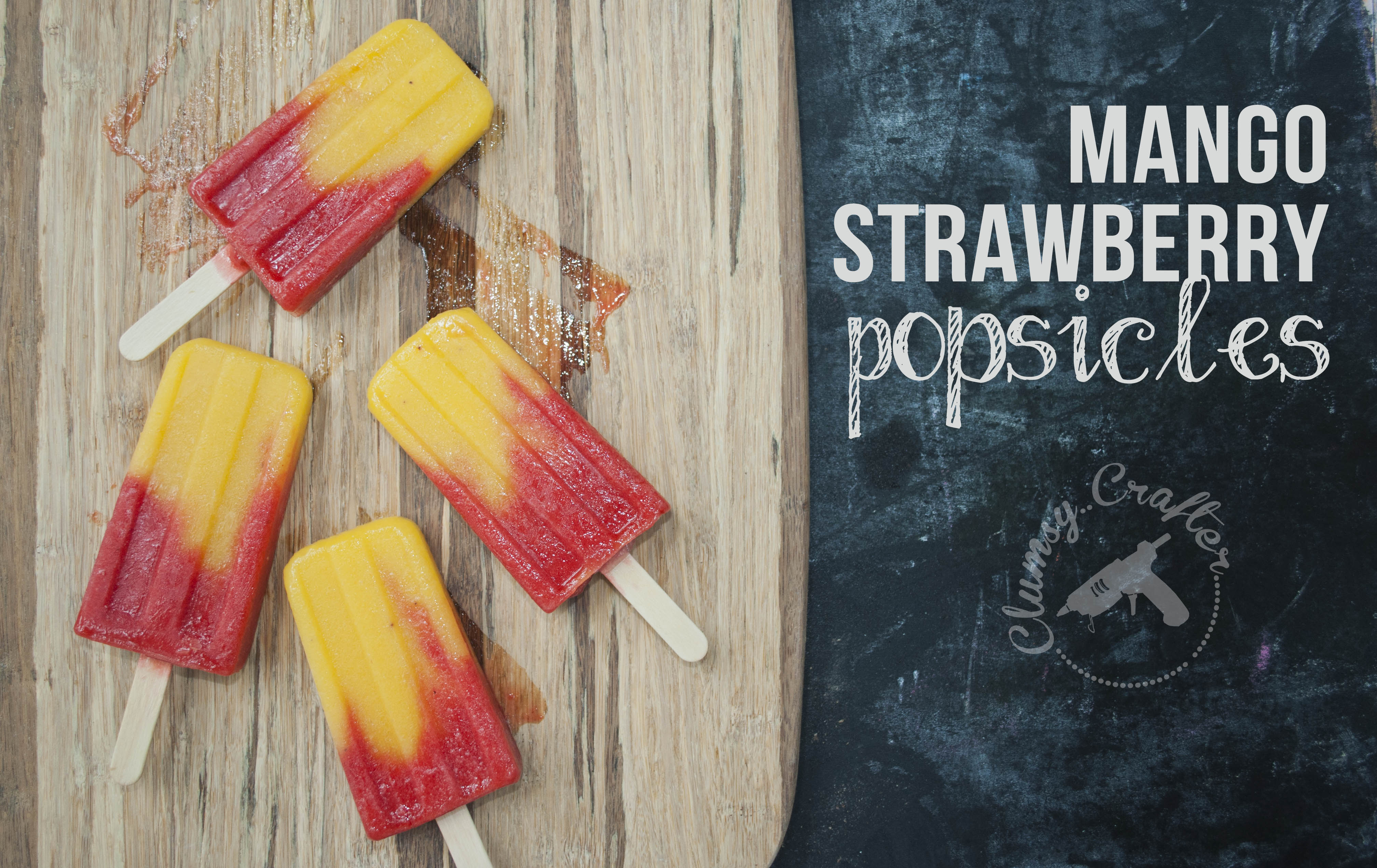 Mango Strawberry popsicle recipe