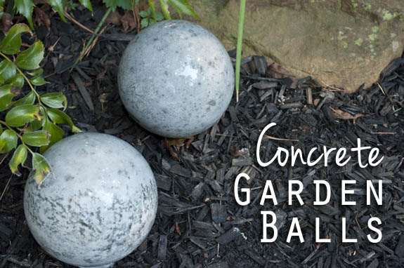 DIY Concrete Garden Balls