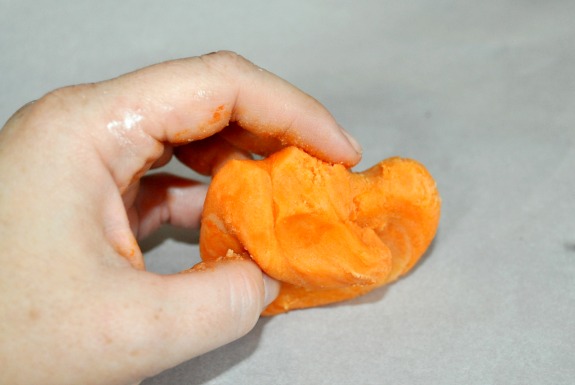 orange marzipan to make pumpkins