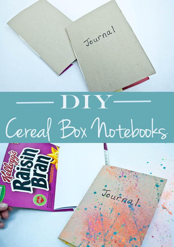 How to diy a notebook using cereal boxes! how to