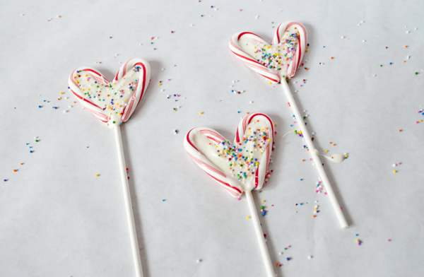 chocolate heart lollipops for valentine's day