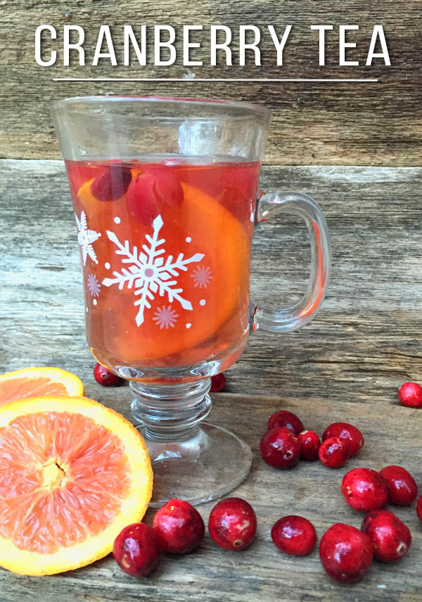 The easiest cranberry tea recipe you'll ever see. It's delicious but also has a boost of vitamin C to help you overcome a cold. 