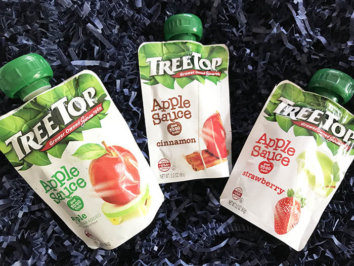 Tree top applesauce pouches - great for travel with kids