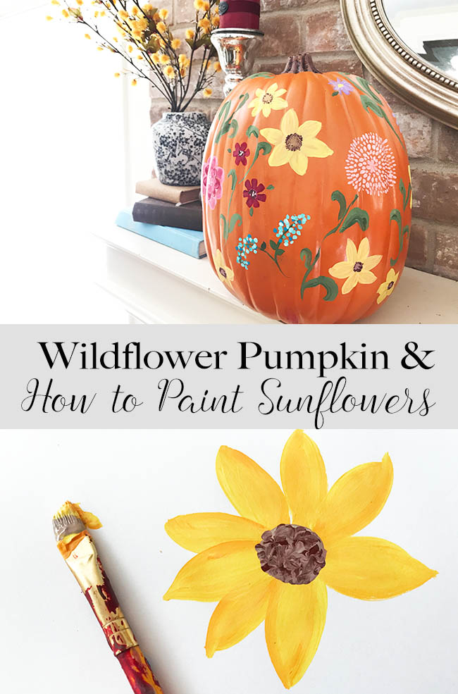 The pioneer woman inspired pumpkin and how to paint easy sunflowers