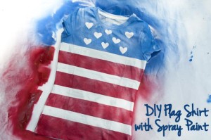 DIY Flag Shirt! Make Your Own Shirts for 4th of July!