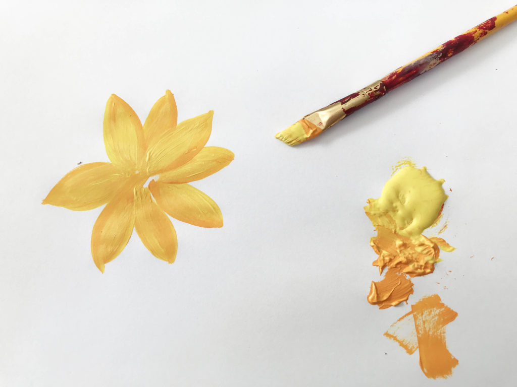 how to paint a sunflower easy fast