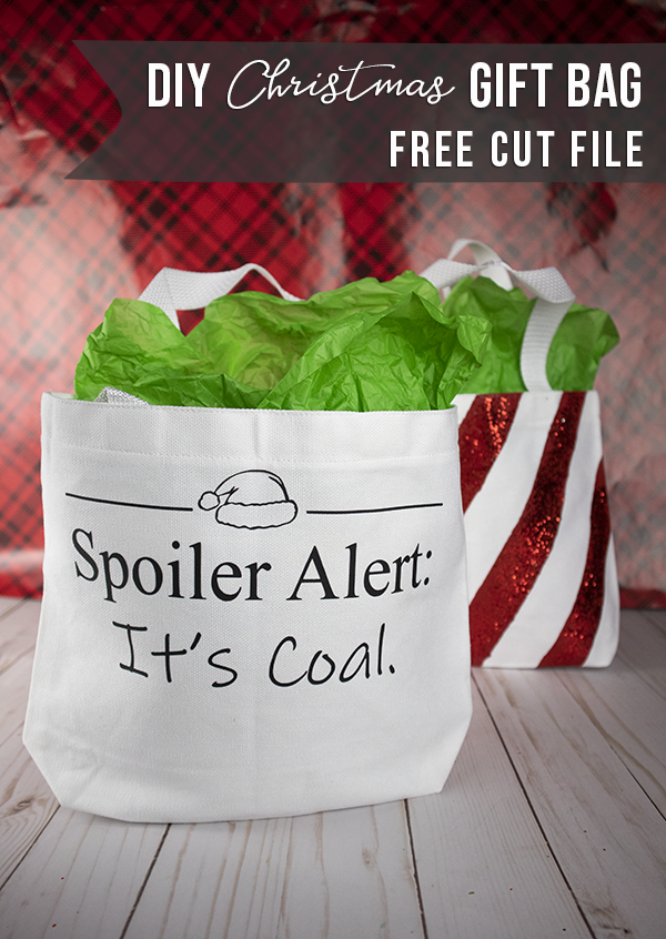 Free Christmas Cut File to make your own DIY Christmas Gift Bags